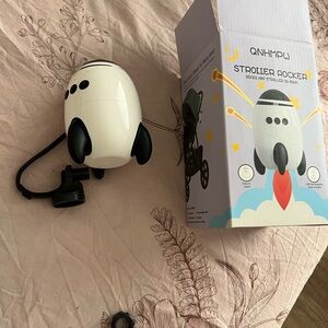 Amazon White and Black Stroller Rocker
